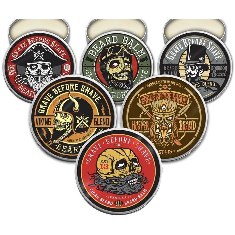 GRAVE BEFORE SHAVE BAY RUM BEARD BALM 2 oz - Image 2