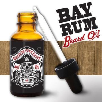 GRAVE BEFORE SHAVE BAY RUM BEARD OIL 1 oz.